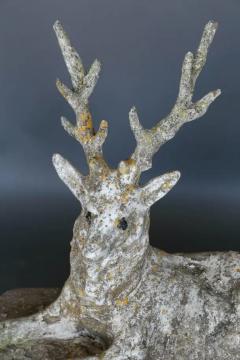 19th Century Cast Stone Majestic Deer - 3524301