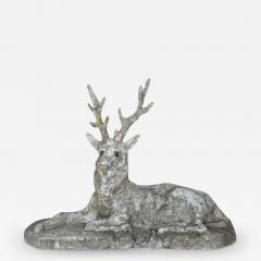 19th Century Cast Stone Majestic Deer - 3591170