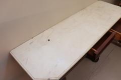 19th Century Charles X Carved Wood Console Table with White Marble Top - 3039569