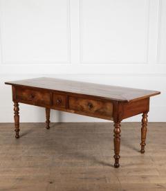 19th Century Cherrywood Three Drawer Serving Table - 3783020