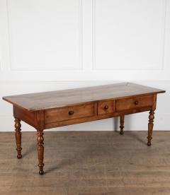 19th Century Cherrywood Three Drawer Serving Table - 3783021