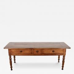 19th Century Cherrywood Three Drawer Serving Table - 3789481