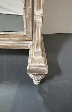 19th Century Cheval Floor Mirror Louis XVI Whitewashed Standing Mirror - 2958557