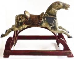 19th Century Childs Platform Rocking Horse Glider American Circa 1875 - 3268110