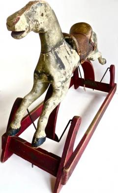 19th Century Childs Platform Rocking Horse Glider American Circa 1875 - 3268127