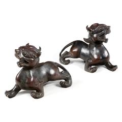 19th Century Chinese Bronze Lions - 4425581