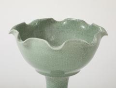 19th Century Chinese Celadon Crackle Glaze Birdbath - 4175591