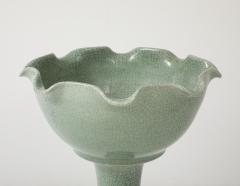 19th Century Chinese Celadon Crackle Glaze Birdbath - 4175592