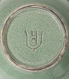 19th Century Chinese Celadon Crackle Glaze Birdbath - 4175596