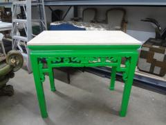 19th Century Chinese Lacquered Console with Travertine Top - 4487518