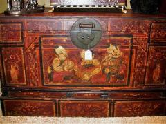 19th Century Chinese or Tibetan Monks Travel Chest - 1705132