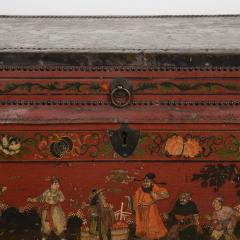 19th Century Chinoiserie Decorated Trunk - 3567758