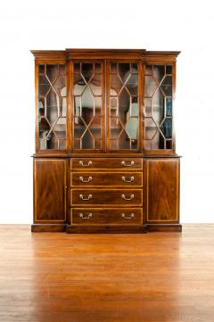 19th Century Chippendale Style Mahogany Hutch China Cabinet - 1169275