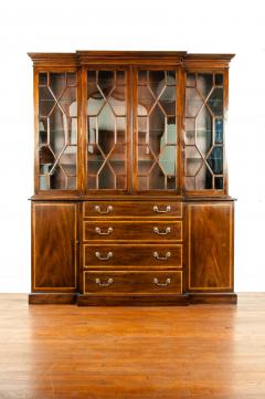 19th Century Chippendale Style Mahogany Hutch China Cabinet - 1169278