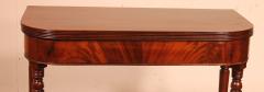 19th Century Console Or Game Table In Mahogany - 3166001