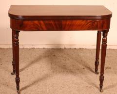 19th Century Console Or Game Table In Mahogany - 3166003
