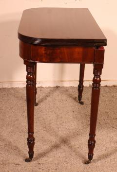 19th Century Console Or Game Table In Mahogany - 3166005
