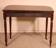 19th Century Console Or Game Table In Mahogany - 3166006