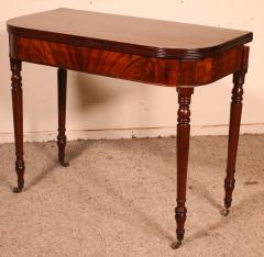 19th Century Console Or Game Table In Mahogany - 3166007