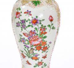 19th Century Continental Style Hand Decorated Floral details Covered Urn - 3812744
