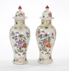19th Century Continental Style Hand Decorated Floral details Covered Urn - 3812746