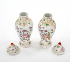 19th Century Continental Style Hand Decorated Floral details Covered Urn - 3812749