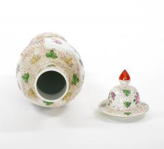 19th Century Continental Style Hand Decorated Floral details Covered Urn - 3812753