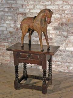 19th Century Decorative Painted Folk Art Horse Sculpture - 624373