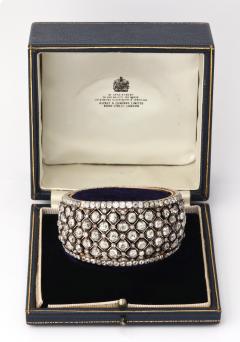 19th Century Diamond Bangle in Silver on Gold - 191690