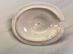 19th Century Dresden Opaque China Blue White Soup Tureen Staffordshire - 4549124