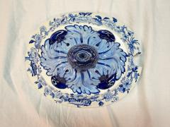 19th Century Dresden Opaque China Blue White Soup Tureen Staffordshire - 4549125
