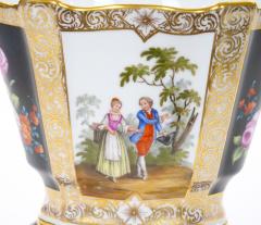 19th Century Dresden Porcelain Gilt Painted Decorative Cachepots - 4707733