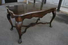 19th Century Dutch Library Table Desk and Four Chairs - 280017