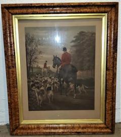 19th Century EAS Douglas Hunt Scene Aquatint Engraving - 4128242