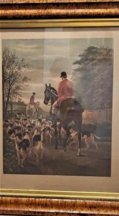 19th Century EAS Douglas Hunt Scene Aquatint Engraving - 4128259