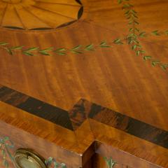 19th Century Edwardian Calamander Tulipwood Inlaid Painted Satinwood Sideboard - 4462265