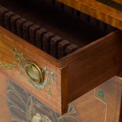 19th Century Edwardian Calamander Tulipwood Inlaid Painted Satinwood Sideboard - 4462266