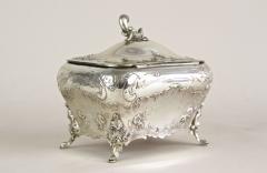 19th Century Embossed Silver Jewelry Box Diana Head Hallmark Austria ca 1870 - 4524036