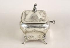 19th Century Embossed Silver Jewelry Box Diana Head Hallmark Austria ca 1870 - 4524041