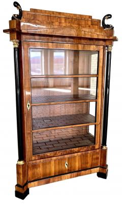 19th Century Empire Cabinet Vitrine With Mystical Figures DE ca 1850 - 4602421