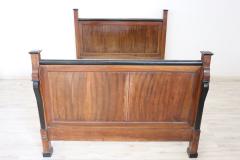 19th Century Empire Solid Walnut Antique Bed - 2286300