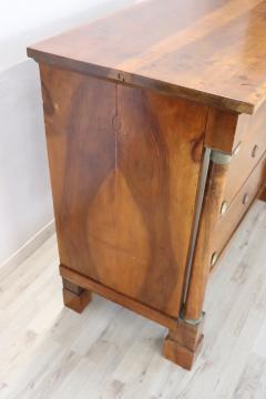 19th Century Empire Solid Walnut Commode or Chest of Drawers - 2269096