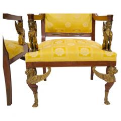 19th Century Empire Style Gilt Bronze Mounted Pair Armchair - 2785934