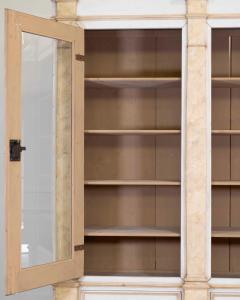 19th Century Empire Style Lacquered Bookcase Italian Grand Library - 4615094