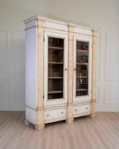 19th Century Empire Style Lacquered Bookcase Italian Grand Library - 4615103