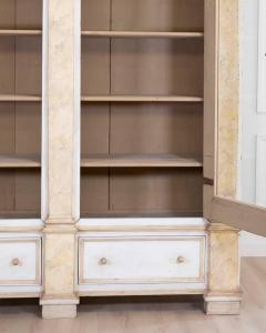 19th Century Empire Style Lacquered Bookcase Italian Grand Library - 4615127
