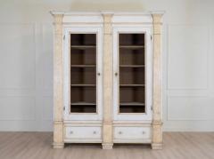 19th Century Empire Style Lacquered Bookcase Italian Grand Library - 4615139