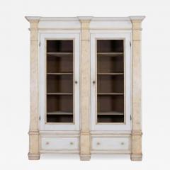 19th Century Empire Style Lacquered Bookcase Italian Grand Library - 4615382