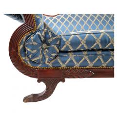19th Century Empire Style Mahogany Framed Upholstered Sofa - 2785960