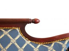 19th Century Empire Style Mahogany Framed Upholstered Sofa - 2785963